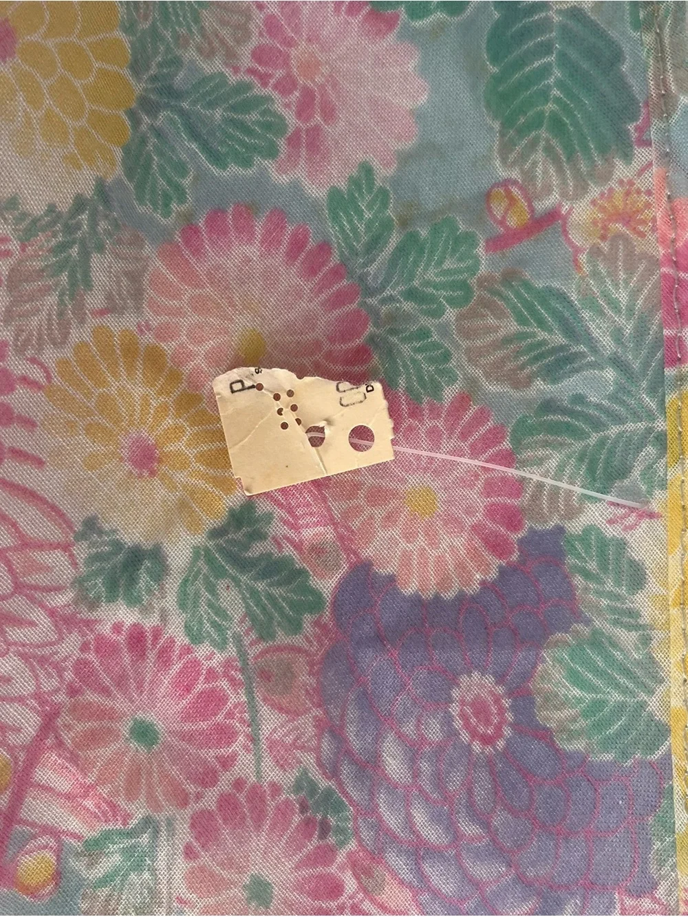 Vintage Sheer Floral Peacock‎ Kimono Duster Cover Up Boho